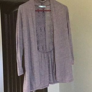 Maurice’s Lace Back Cardigan, Medium